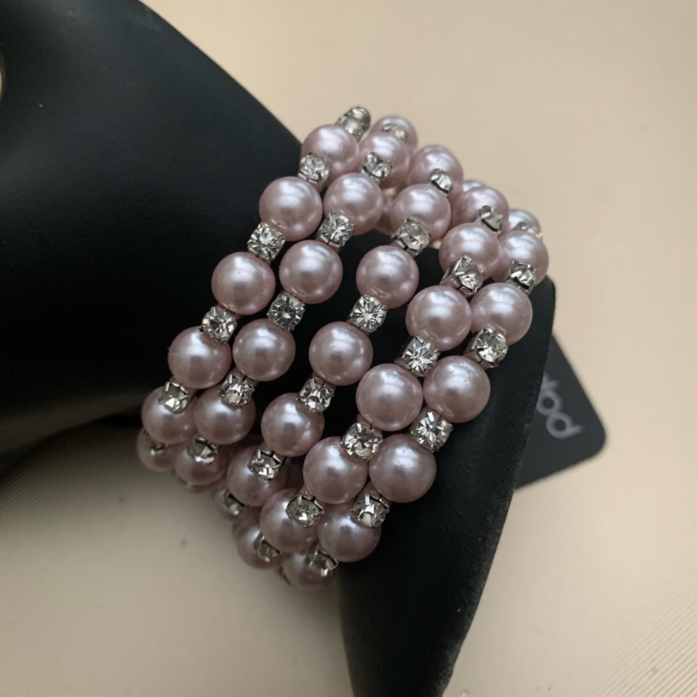 Paparazzi Pink and Silver Multi-Strand Bracelet Coul